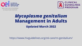 Mycoplasma genitalium Management in Adults [upl. by Annehsat]