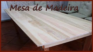 Mesa De Madeira Veja o passo a passo Diy mesa [upl. by Aldridge]