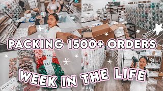 STUDIO VLOG 107  PACKING 1500 ORDERS 📦 WEEK IN THE LIFE SMALL BUSINESS 🖤 BLACK FRIDAY ✨ [upl. by Eserrehs]