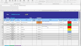 LOP template  todos itemslist of open points  excel spreadsheet  project management [upl. by Edwards]