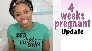 4 Weeks Pregnant Update  Cramping  Baby 1 [upl. by Ekaj]