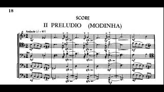 Heitor Villa Lobos Bachianas Brasileiras No1 II Preludio Modinha sheet musicaudio [upl. by Rebecka]