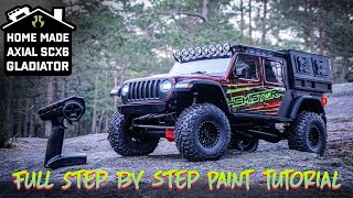 WORLDS BIGGEST AXIAL SCX6 Gladiator Paint amp Reveal [upl. by Yrral]