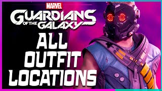 All Gamora Outfits Guardians of the Galaxy Locations [upl. by Kcirdot877]