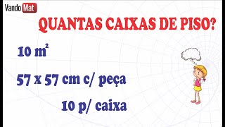 METROS QUADRADO DE PISO  COMO SE CALCULA ISSO geometria área cotidiano diaadia [upl. by Mir115]