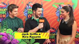 Jack griffo e Kira Kosarin dão entrevista no Brasil [upl. by Uase]