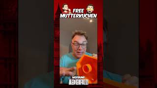 Werbung Free Mutterkuchen 🔧🔩 🆓 shortsfeed shorts mutterkuchen funny witzig werbung [upl. by Pepe]