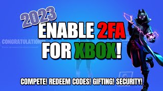 How to Enable 2FA Two Factor Authentication on Xbox  Working 2023  Fortnite [upl. by Newel]