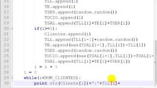 Simulación de Línea de Espera con Python [upl. by Novelc]