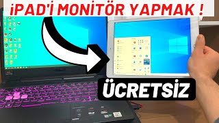 Tabletinizi ÜCRETSİZ Bilgisayar Ekranına Dönüştürün Tableti 2 Monitör Olarak Kullanmak [upl. by Iggem]