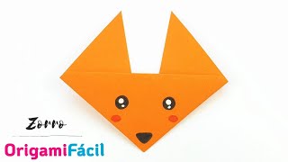 🦊 Cómo hacer un Zorro de papel el origami más fácil [upl. by Zsazsa]