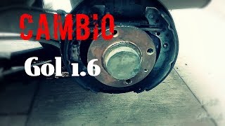 Cambio de balatas traseras de tambor de Gol 16  Luis Her [upl. by Ybab514]