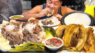 NILAGANG BAKA NA MAY TABA PRITONG LIEMPO Filipino Food Mukbang Love The Philippines [upl. by Syla615]