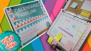 CALENDARIOORGANIZADOR FAMILIAR GRATIS Planea y organiza todas tus actividades [upl. by Neelahs]