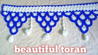 beautiful and easy toran design  jhalar ki design  new toran design  crochet toran pattern [upl. by Kilk21]