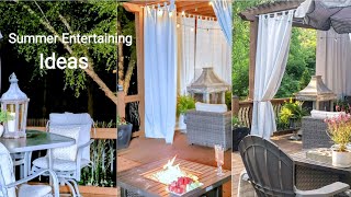 2023 Beautiful Summer Deck Makeover Decorate With Me  Backyard Retreat [upl. by June957]