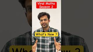 What’s New in Viral Maths Season 2😱🚀🧮 adda247 navneetsir viral maths [upl. by Zebulen]