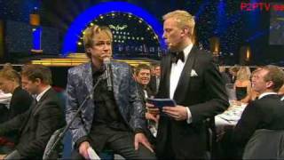 Robert Gustafsson som Per Gessle Idrottsgalan 2009 [upl. by Juliane250]