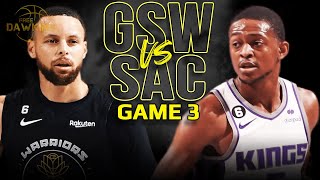 Golden State Warriors vs Sacramento Kings Game 3 Full Highlights  2023 WCR1  FreeDawkins [upl. by Trotter]