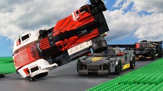 Lego Porsche 963s Crash  Lego StopMotion [upl. by Marih448]