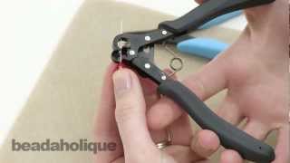 How to Use the One Step Wire Looping Pliers from BeadSmith [upl. by Ehttam]