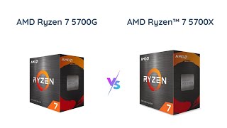 AMD Ryzen 7 5700G vs Ryzen 7 5700X  Which is the Best Processor [upl. by Greeley]