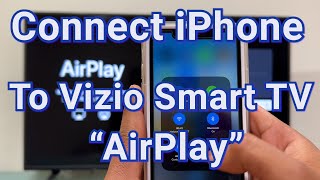 Vizio Smart TV Connect iPhone wirelessly to TV via AirPlay to watch Photos or Videos from Photo app [upl. by Meyeroff297]