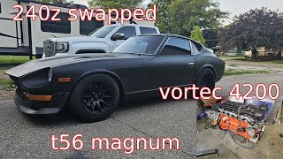 Datsun 240z Vortec 4200 build part 1 [upl. by Simaj]