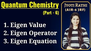 Eigen ValueEigen functionEigen operatorQuestions and solutionsQuantum mechanics in Hindi [upl. by Newel]