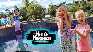 Hello Neighbor in Real Life Mermaid Hatchimals Colleggtibles Mermal Magic Toys Scavenger Hunt [upl. by Dorlisa]