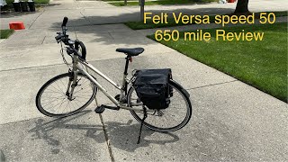 Felt Versa Speed 50 Review at 650 miles [upl. by Aramoix]