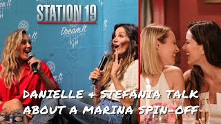 Danielle Savre amp Stefania Spampinato talk about a Marina spinoff [upl. by Nedyrb]