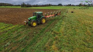 NeuExtremJohn Deere 6250R Kuhn Multimaster 153  Extrem pflügen [upl. by Ycrad]