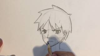 How to Draw Anime portrait  Anime girl Drawing [upl. by Sisely]