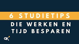 6 studietips die wél werken én tijd besparen [upl. by Marji]