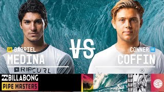 Gabriel Medina vs Conner Coffin  Quarterfinals Heat 2  Billabong Pipe Masters 2018 [upl. by Federico]