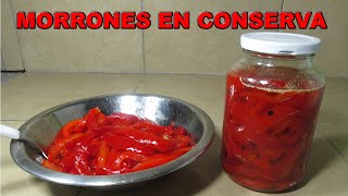 Cómo Hacer MORRONES en CONSERVA Fácil y Mejor Casero  PIMIENTOS en Conserva En Aceite y Vinagre [upl. by Mair234]