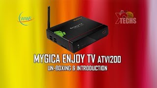 MyGica Enjoy TV ATV1200 DualCore Android Top Box Unboxing amp Introduction [upl. by Rayna]