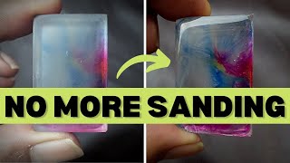 HOW TO POLISH RESIN WITHOUT SANDING Resin TutorialRESIN ART [upl. by Bridges]