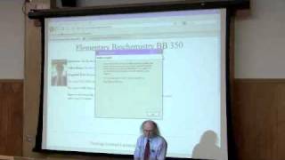 Introduction to Biochemistry Lecture by Kevin Ahern Part 1 of 4 [upl. by Delia]