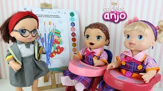 BABY ALIVE AULA DE ARTES NA ESCOLINHA CARINHA DE ANJO BABY DOLL KIDS [upl. by Eltsryk427]