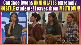 Candace Owens ANNIHILATES extremely hostile students Make them melt [upl. by Ammon]