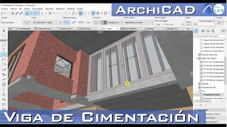 ArchicadViga de Cimentación [upl. by Edmunda]