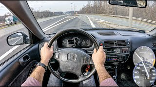 1997 Honda Civic 14 i 90 HP  0100  POV Test Drive 733 Joe Black [upl. by Rosamund435]