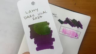 Inky Minutes Lamy Dark Lilac 2024 Fountain Pen Ink [upl. by Armalla]