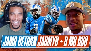 AmonRa St Brown amp David Montgomery on Jameson Williams Return Jahmyr Gibbs Comparison [upl. by Hazelton309]