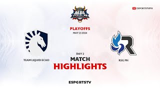 Liquid Echo VS RSG PH HIGHLIGHTS MPL PH S13  TLPH vs RSG ESPORTSTV [upl. by Yznil]