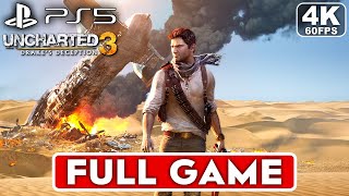 UNCHARTED 3 Gameplay Walkthrough FULL GAME 4K 60FPS PS5  No Commentary [upl. by Alvin]