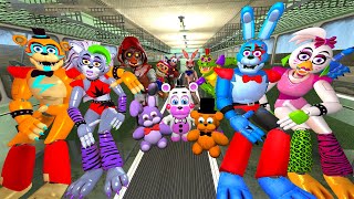 DESTROYING My new Bus FNAF Security Breach animatronic Boneworks In Garrys Mod [upl. by Anaj506]