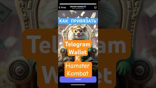 Как вывести из Hamster Kombat на Telegram Wallet за 40 секунд простая инструкция hamsterkombat [upl. by Janaya]